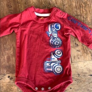 Long sleeve Carhartt 0-3 onesie